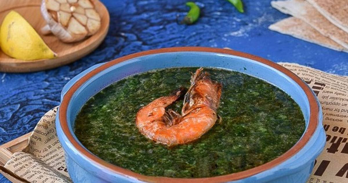 ملوخية بالجمبري