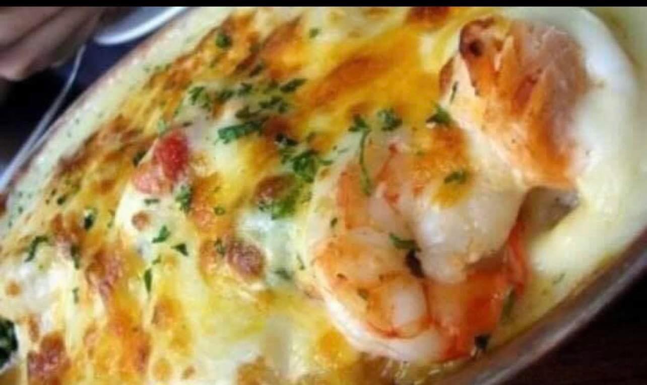 طاجن جمبري ابيض/احمر